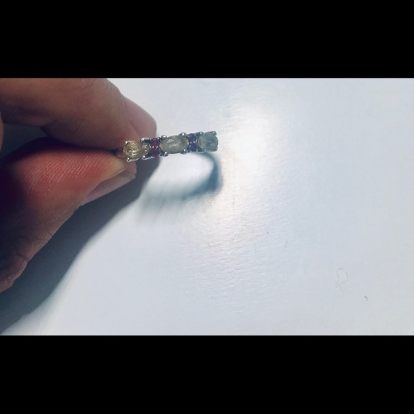 Ruby Ring with Imperial Topaz - Picture 3 of 7